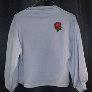 Customized light blue sweater